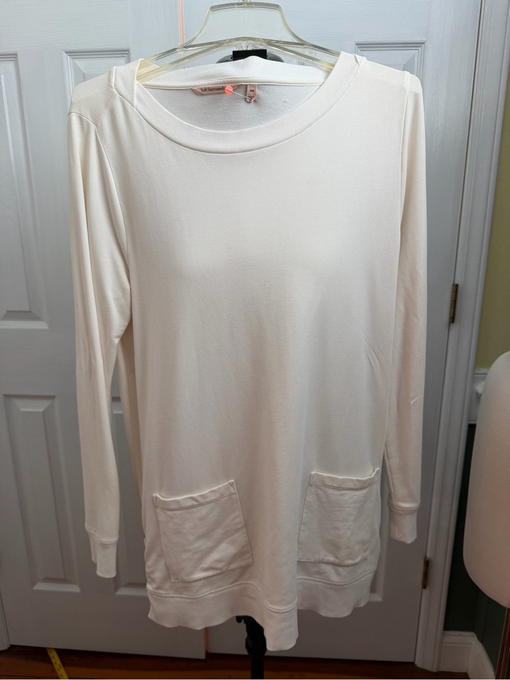 Soft Surroundings Women's Long Sleeve Pocket Tunic Top - size PM